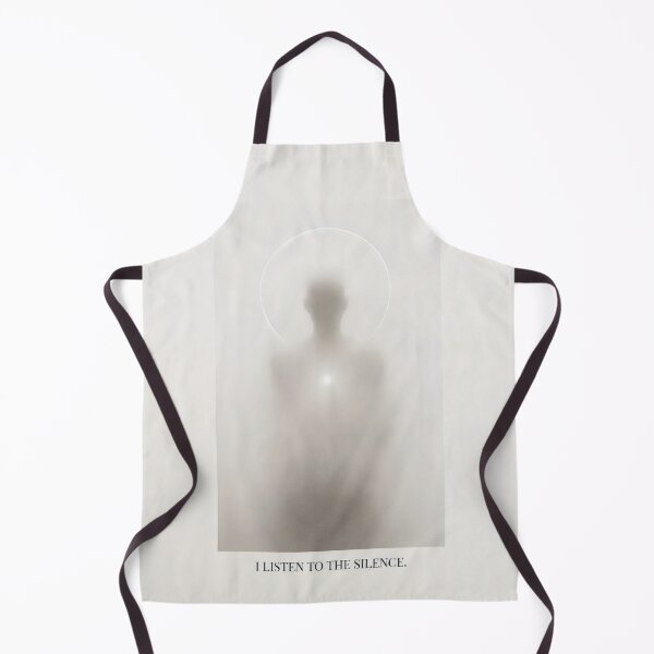 Item preview, I Listen to the Silence Ethereal Zen Meditation Silhouette Art designed and sold by SplashTastic.