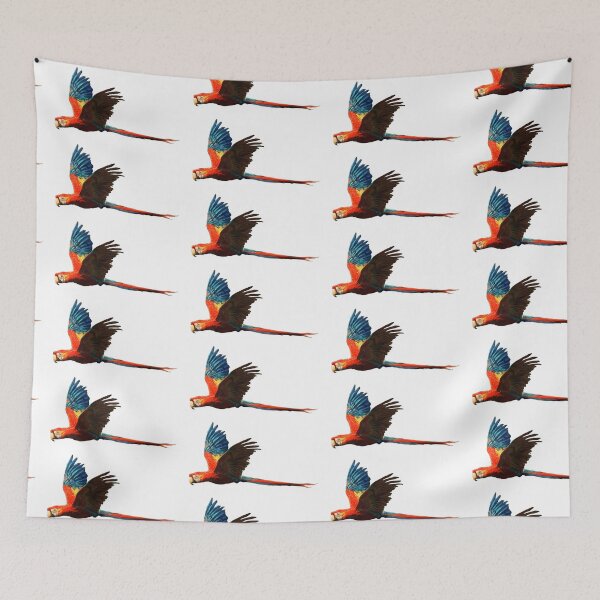 Item preview, Scarlet Macaw Parrot (Borderless) designed and sold by alandodrawing.