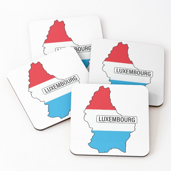 Item preview, LUXEMBOURG Flag Map designed and sold by Amy's pet prints.