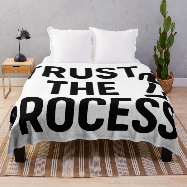 Item preview, Trust the Process – Motivational Minimalist Design designed and sold by FunFitLife Studio.