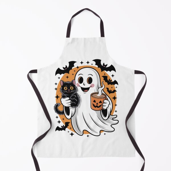 Item preview, Cute Halloween Ghost and Cat designed and sold by flagylART.