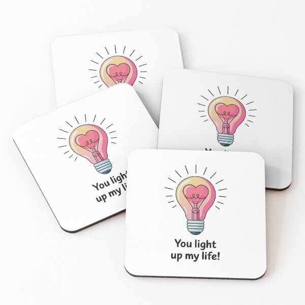 Item preview, You Light Up My Life Heart Lightbulb Design designed and sold by MonkiFlipp.