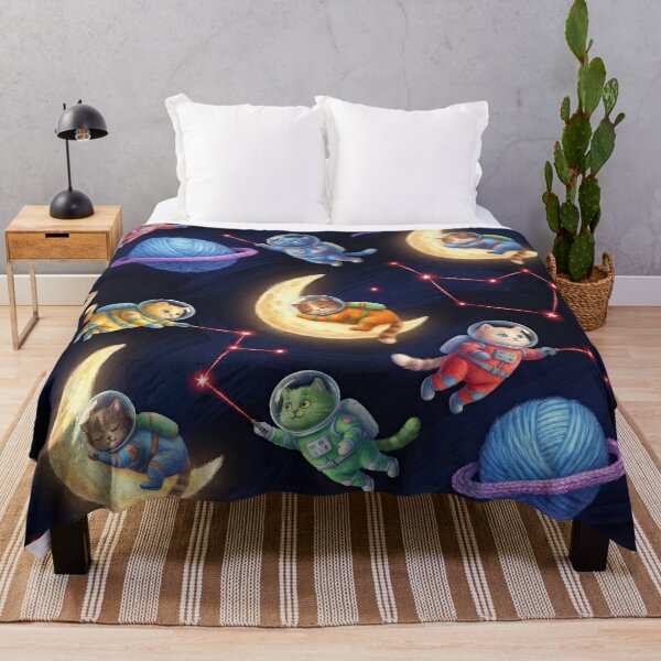 Item preview, Astro Cats and Cosmic Yarn Pattern designed and sold by SavinMercantile.