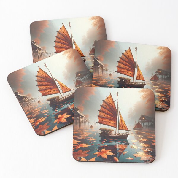 Item preview, Leaf Boat, Ai Generated Art  designed and sold by ACC .