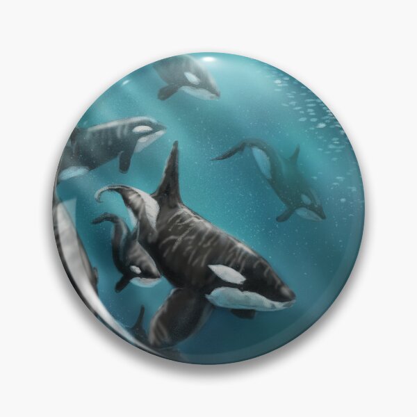 Item preview, An orca pod designed and sold by alandodrawing.