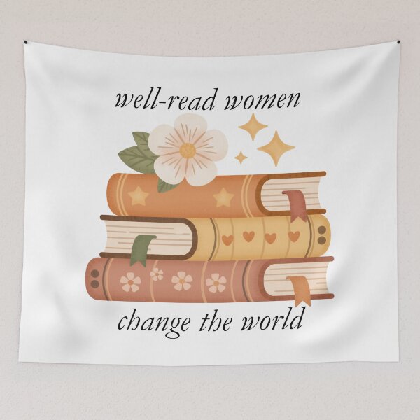 Item preview, Well-Read Women Change The World | Feminist Book Stack  designed and sold by theintentionalteacher.