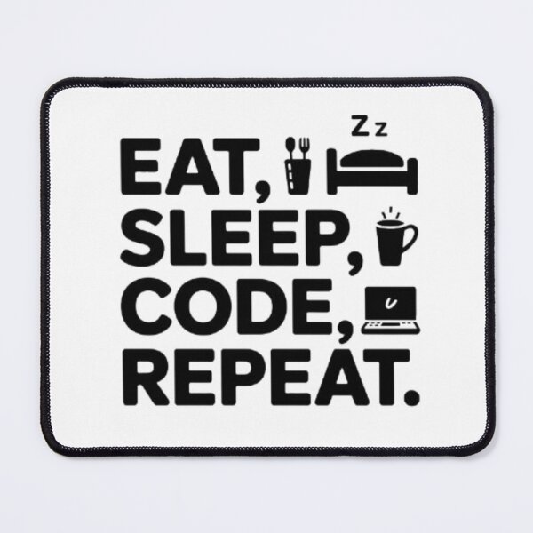 Item preview, Eat Sleep Code Quote designed and sold by SnickerStation.