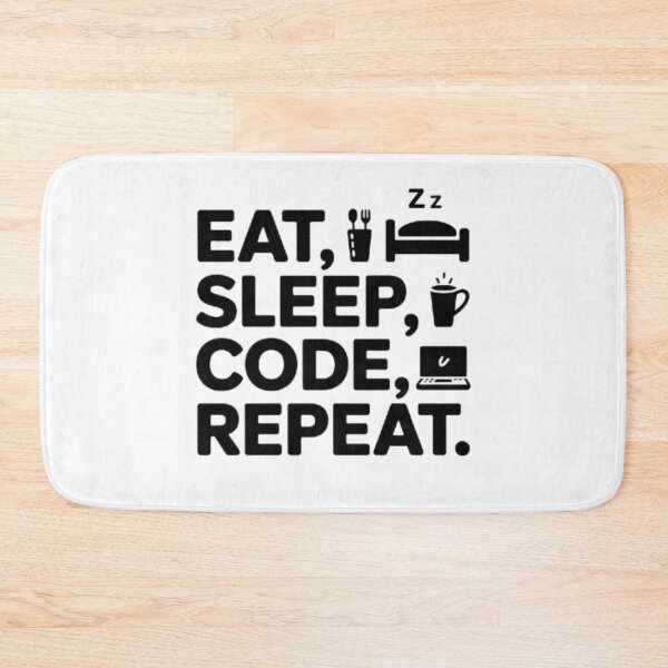 Item preview, Eat Sleep Code Quote designed and sold by SnickerStation.