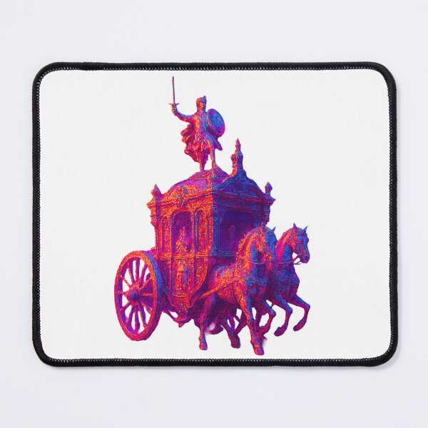 Item preview, Glitch Art Ornate Chariot with Roman Warrior designed and sold by A E S T H E T A T A G.