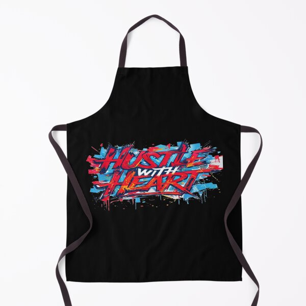 Item preview, Bold Graffiti Motivation Art – Hustle With Heart Quote for Entrepreneurs, Creators & Dreamers designed and sold by Bright Nest Studio.