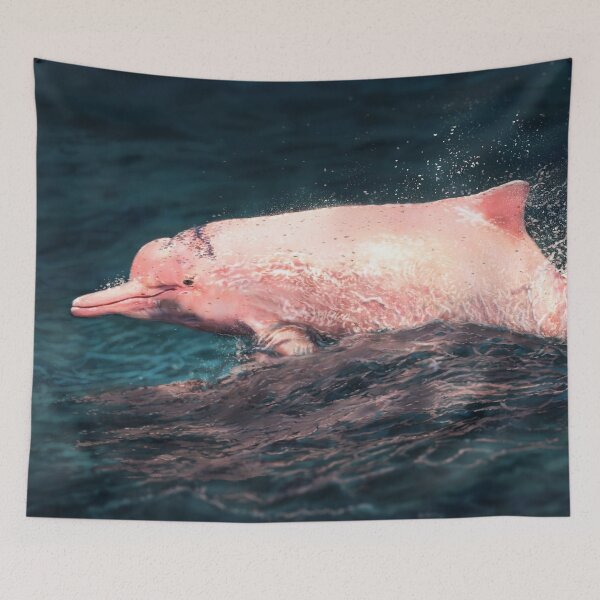 Item preview, Pink dolphin designed and sold by alandodrawing.