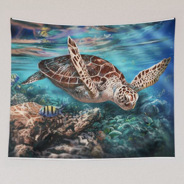 Item preview, Shining through the Tides - Sea Turtle  designed and sold by alandodrawing.