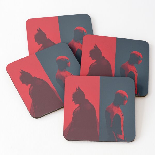 Item preview, Minimalist Hero Duo: Dark Knight and Spider Silhouette designed and sold by LoomisDreams.