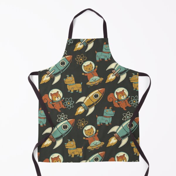 Item preview, Retro Robot Romp Space Pattern designed and sold by SavinMercantile.