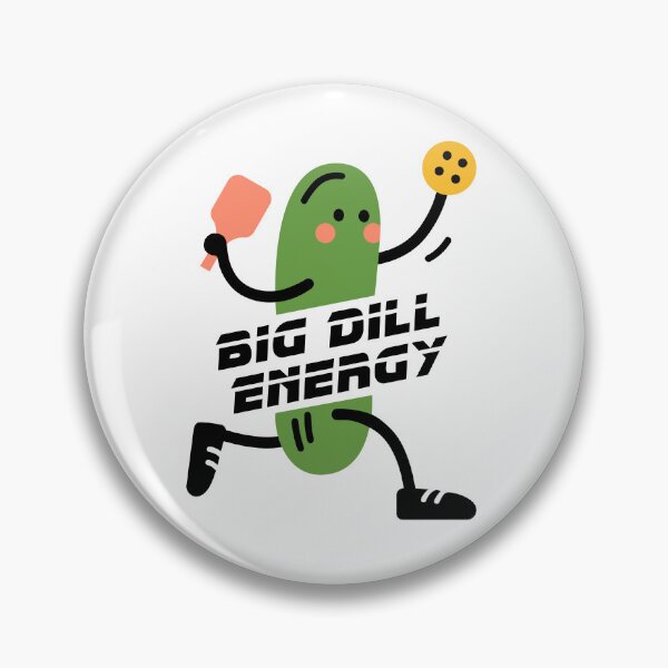 Item preview, Pickleball Pickle Cucumber with Paddle, Big Dill Energy designed and sold by DoodleMoodSpace.