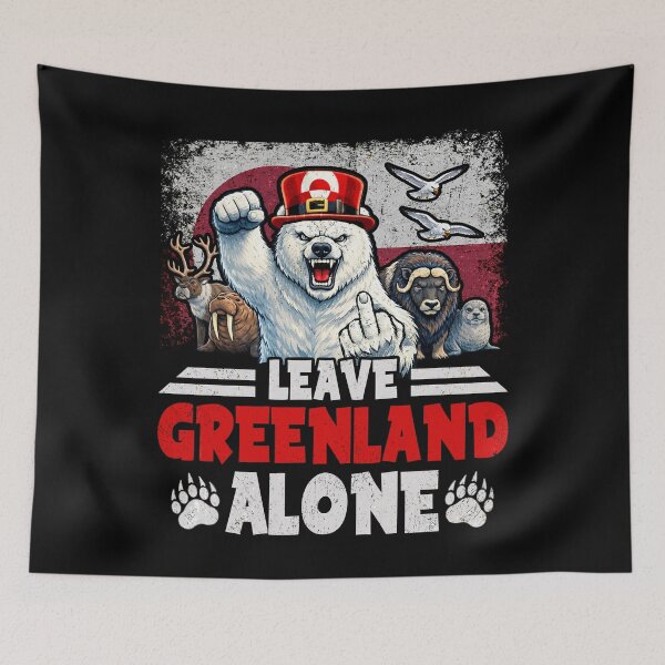 Item preview, LEAVE GREENLAND ALONE designed and sold by PrettyInk.