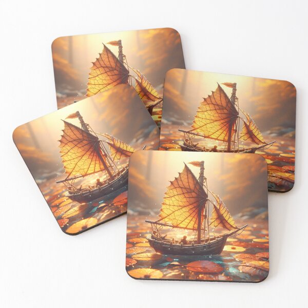 Item preview, Leaf Boat, Ai Generated Art  designed and sold by ACC .