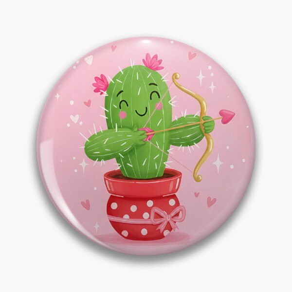 Item preview, Funny Cupid Cactus Valentine Pun Cact-I Love You designed and sold by naughty-raccoon.