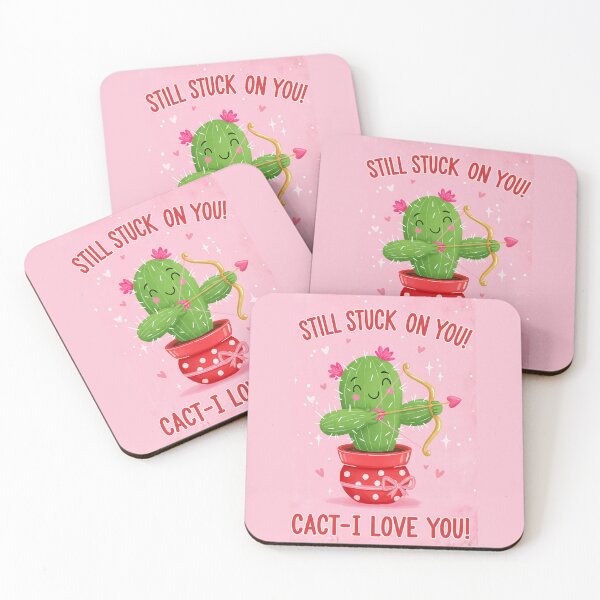 Item preview, Funny Cupid Cactus Valentine Pun Cact-I Love You designed and sold by naughty-raccoon.