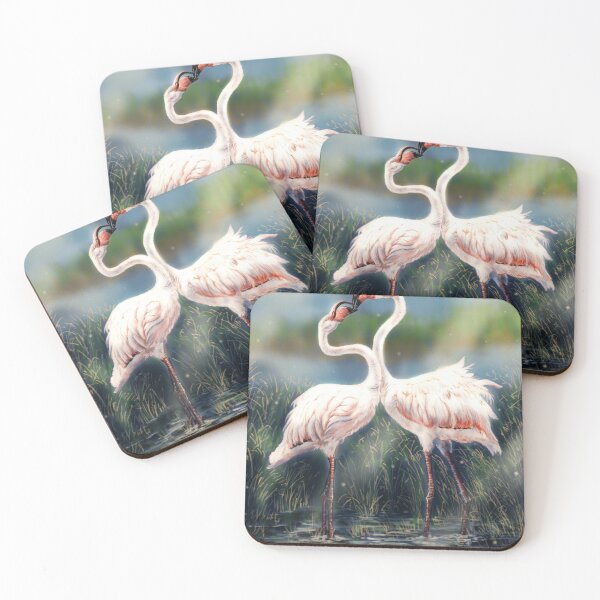 Item preview, Couple of Flamingos designed and sold by alandodrawing.