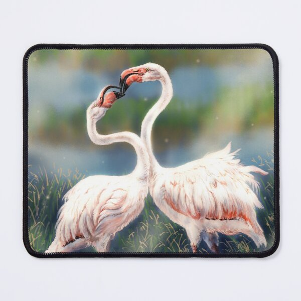 Item preview, Couple of Flamingos designed and sold by alandodrawing.