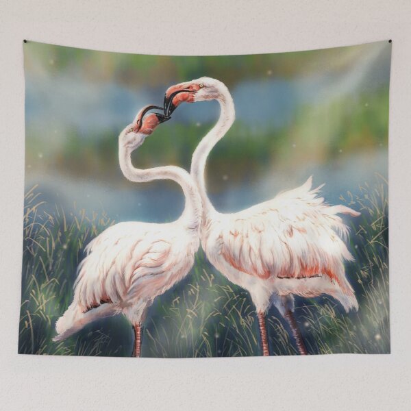 Item preview, Couple of Flamingos designed and sold by alandodrawing.