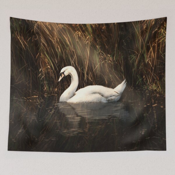 Item preview, Serenity Lake- Mute Swan designed and sold by alandodrawing.