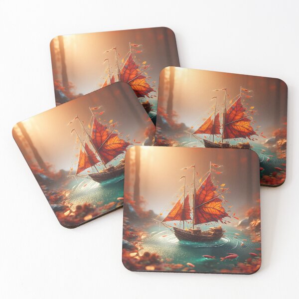 Item preview, Leaf Boat, Ai Generated Art  designed and sold by ACC .