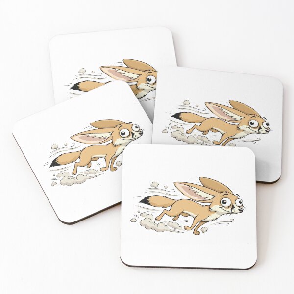 Item preview, Powered By Caffeine Hyperactive Fennec Fox designed and sold by Petzzz.