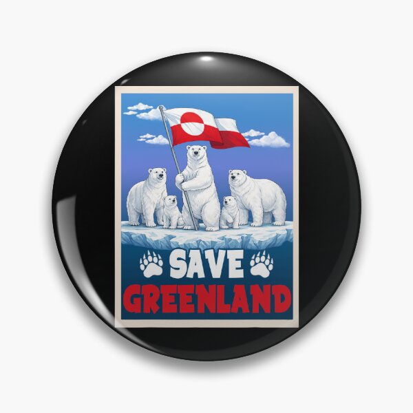 Item preview, Save Greenland Flag Bear Kalaallit Greenlanders designed and sold by MackenzieBin.