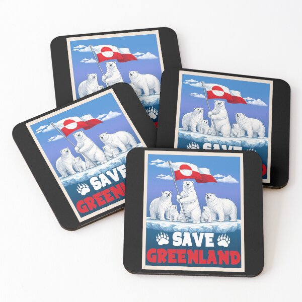 Item preview, Save Greenland Flag Bear Kalaallit Greenlanders designed and sold by MackenzieBin.