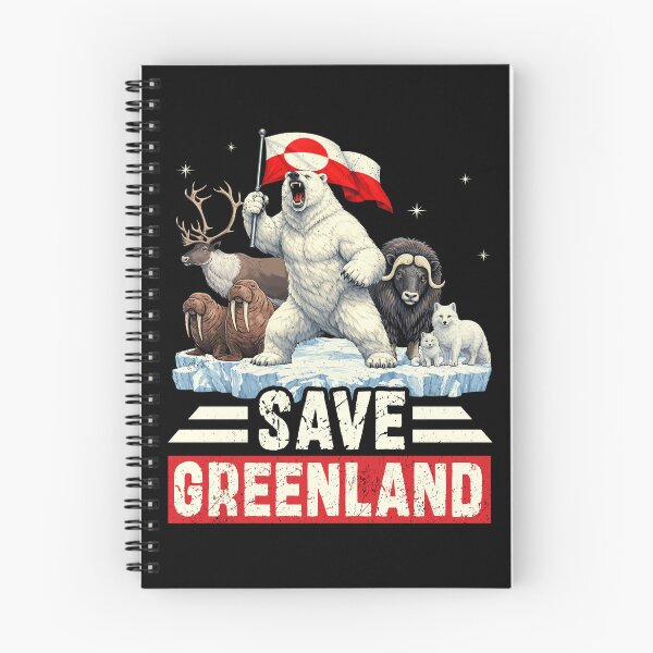 Item preview, Save Greenland Flag Bear Kalaallit Greenlanders designed and sold by MackenzieBin.