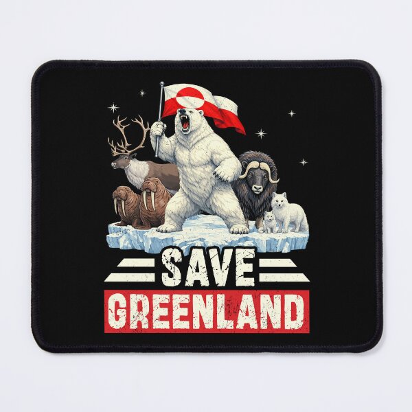 Item preview, Save Greenland Flag Bear Kalaallit Greenlanders designed and sold by MackenzieBin.