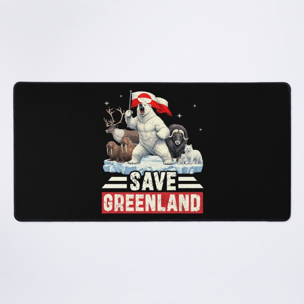 Item preview, Save Greenland Flag Bear Kalaallit Greenlanders designed and sold by MackenzieBin.