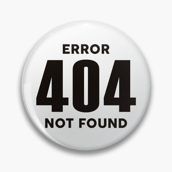 Item preview, Error 404 Not Found Message Black Text Design designed and sold by MouseDeSigns.
