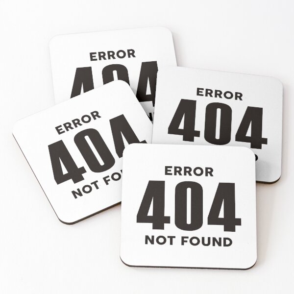 Item preview, Error 404 Not Found Message Black Text Design designed and sold by MouseDeSigns.