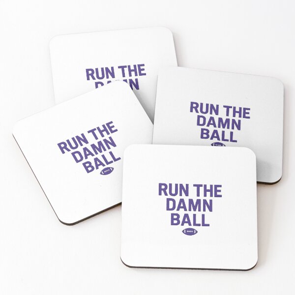 Item preview, Run the Damn Ball – Purple Coach Stitch Edition designed and sold by ClassroomInk.