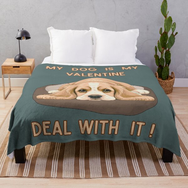 Item preview, My Dog Is My Valentine. Deal With It! - Funny Anti-Valentine's Day Dog Design designed and sold by Anyshca.