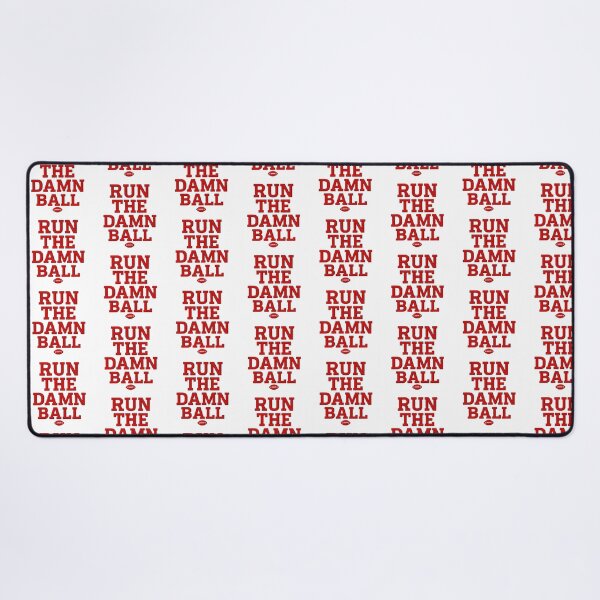 Item preview, Run the Damn Ball – Vintage Coach Stitch Style (Red Edition) designed and sold by ClassroomInk.
