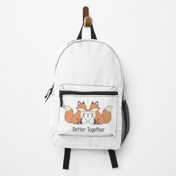 Item preview, Cute Foxes Better Together Heart Illustration designed and sold by HaciPrint.