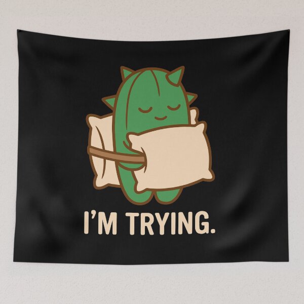 Item preview, Cactus Trying designed and sold by T-FUN SHOP.