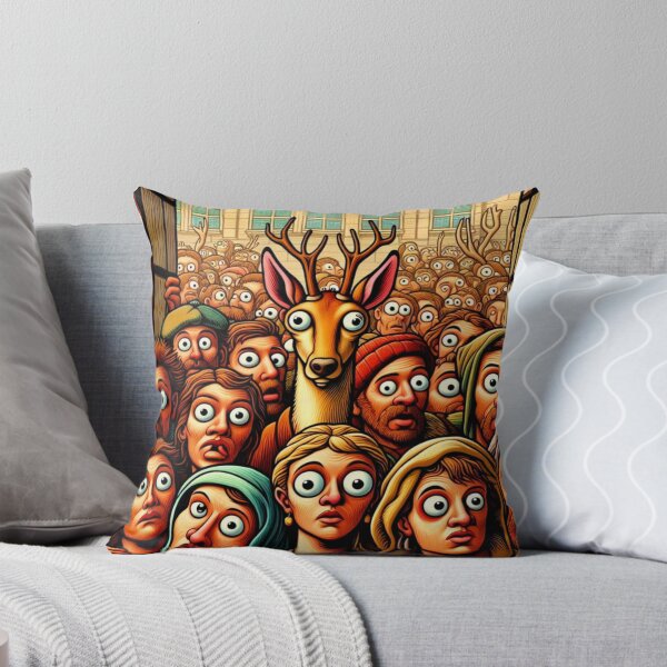 Item preview, Stunned in the Spotlight: Deer in a Wide-Eyed Crowd designed and sold by daweave77.