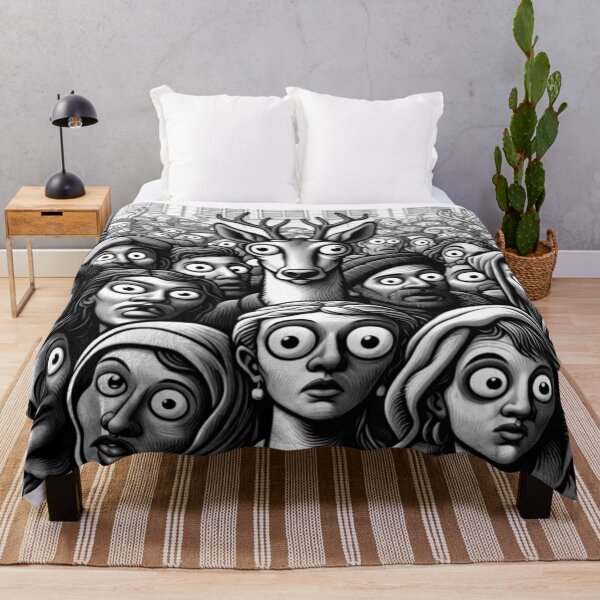 Item preview, Stunned in the Spotlight: Deer in a Wide-Eyed Crowd designed and sold by daweave77.