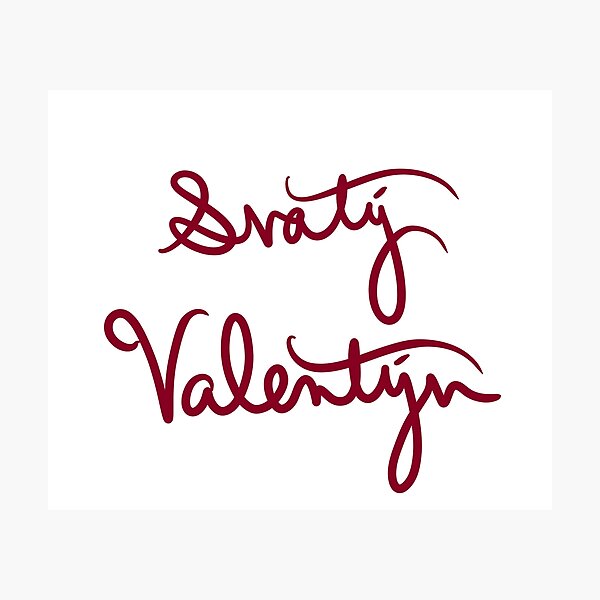 Item preview, Saint Valentine in Czech designed and sold by abeink.