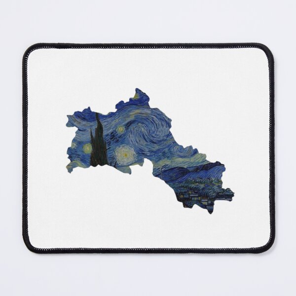 Item preview, Starry Night Kurdistan Map Fine Art designed and sold by EllsLittleStore.