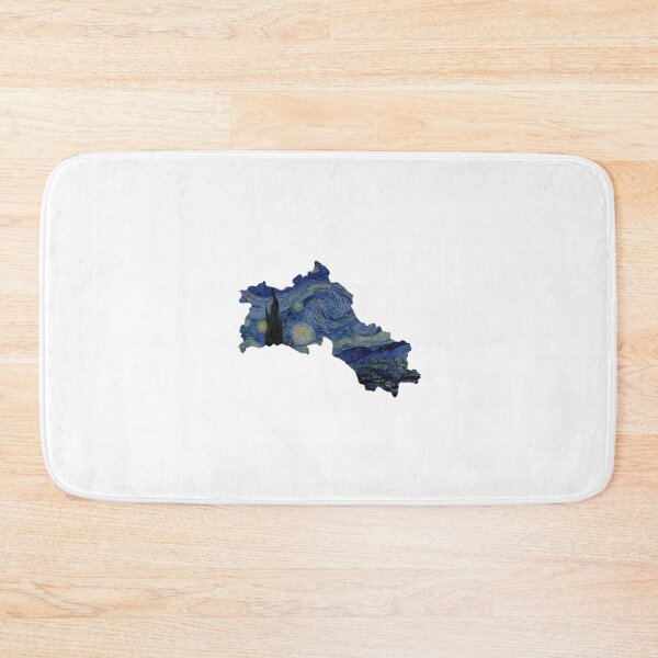 Item preview, Starry Night Kurdistan Map Fine Art designed and sold by EllsLittleStore.