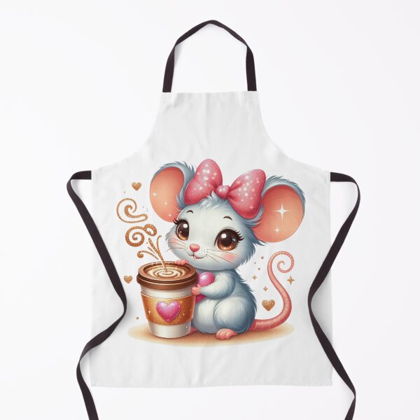Item preview, Cute Mouse Holding Coffee Valentine Art designed and sold by Lulunza.