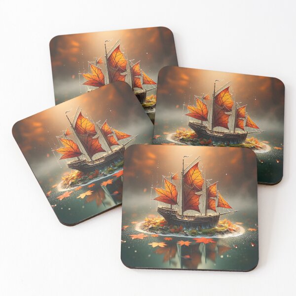 Item preview, Leaf Boat, Ai Generated Art  designed and sold by ACC .