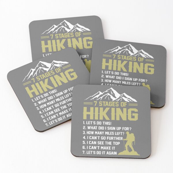 Item preview, 7 Stages of Hiking Hiker Mountain Outdoor Adventure designed and sold by KristineLi.