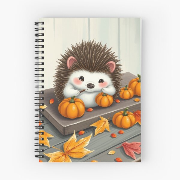 Artikelvorschau, Niedliche Igel-Kürbis-Kunst im Herbst – Gemütliches Herbst-Ästhetik-Design entworfen und verkauft von ArmaanArts.